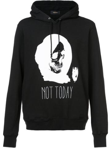 Undercover Not Today Printed Hoodie - Black