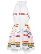 Lisa Marie Fernandez Ric Rac Mini Dress - White