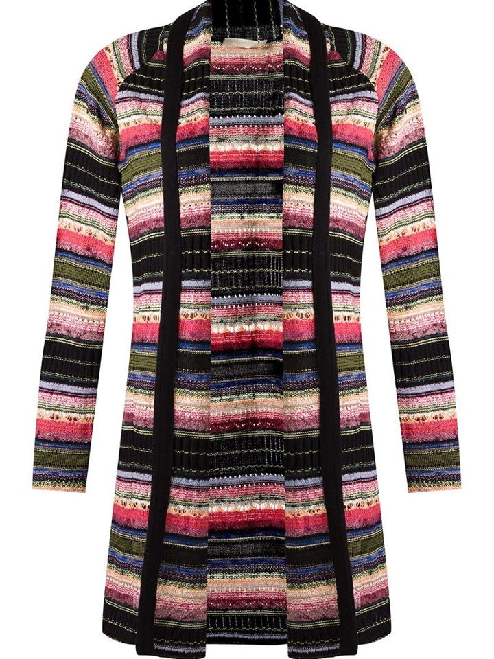 Cecilia Prado Open Front Knitted Cardigan, Women's, Size: P, Black, Acrylic/polyamide/viscose