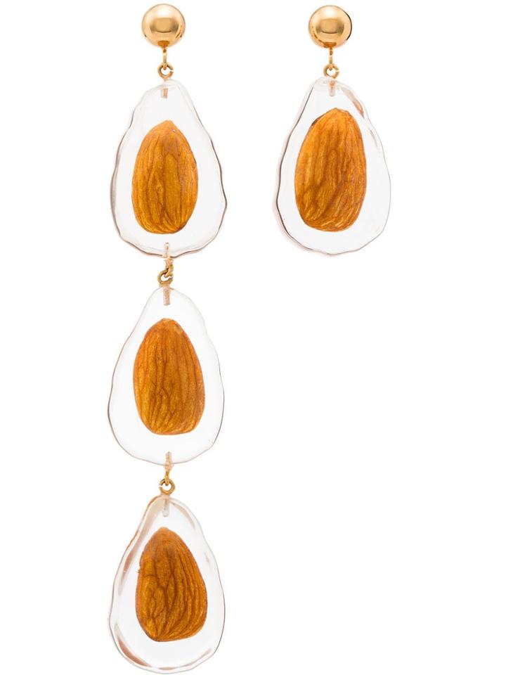 Jacquemus Nut Drop Earrings - Neutrals