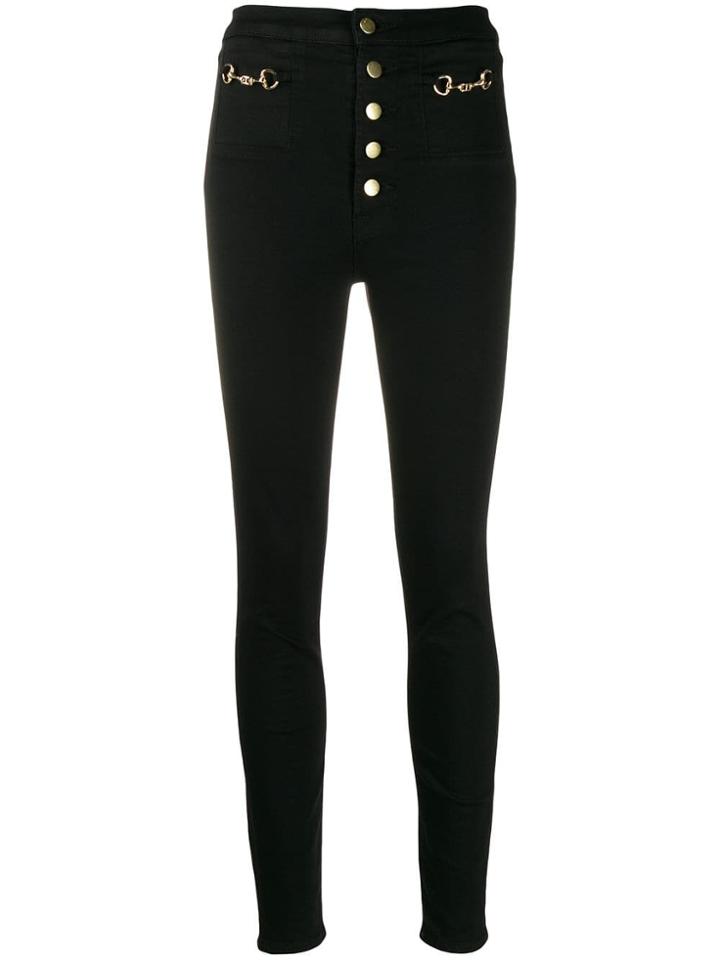 J Brand Sabine High-rise Skinny Jeans - Black