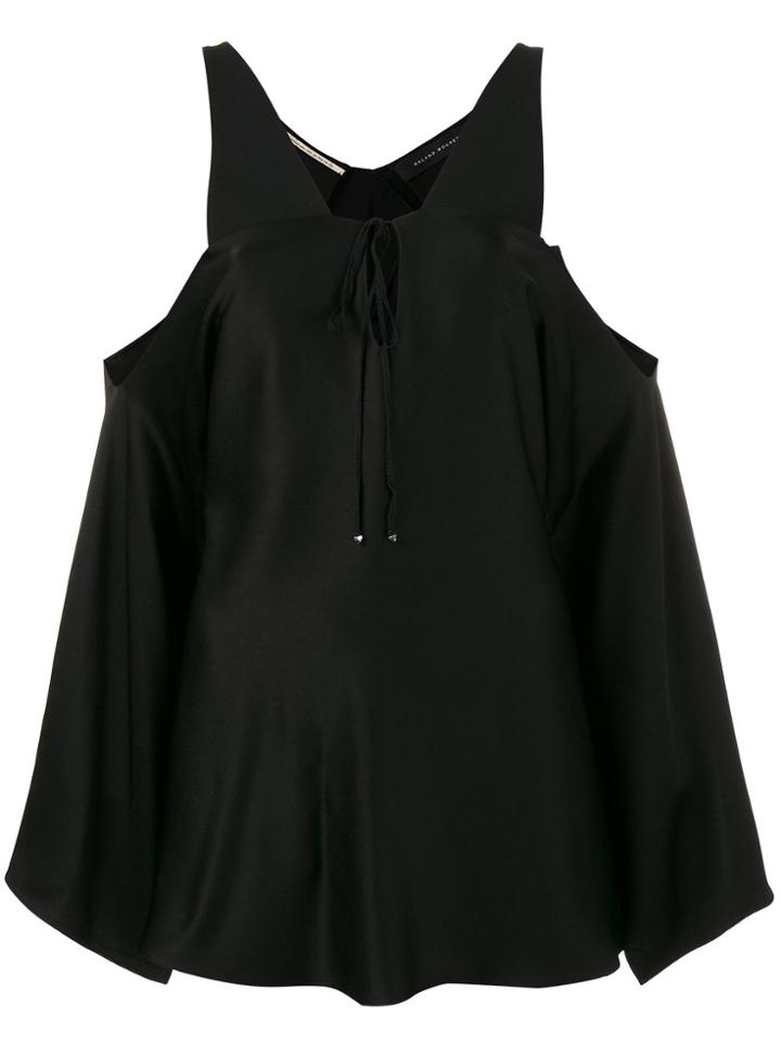 Roland Mouret Marcus Off-shoulder Top - Black