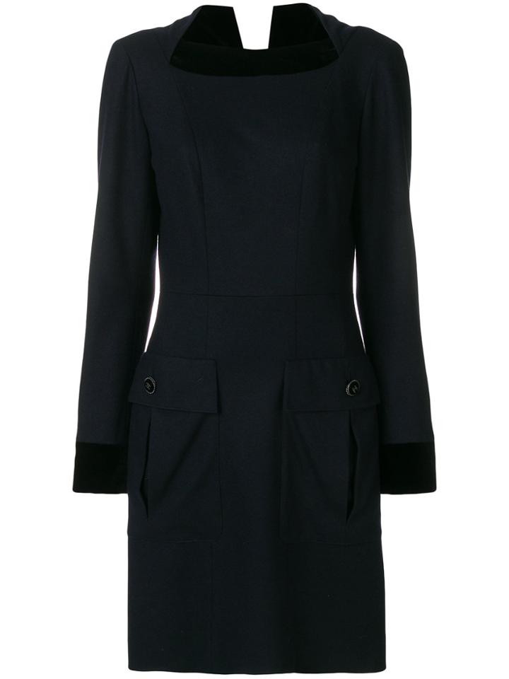 Chanel Vintage Longsleeved Short Dress - Blue
