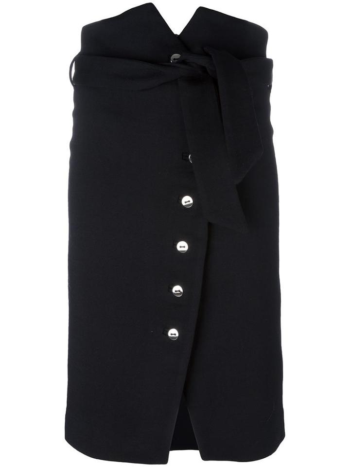 Iro 'maddy' Skirt, Women's, Size: 40, Black, Virgin Wool/spandex/elastane/cotton/viscose