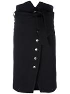 Iro 'maddy' Skirt, Women's, Size: 40, Black, Virgin Wool/spandex/elastane/cotton/viscose