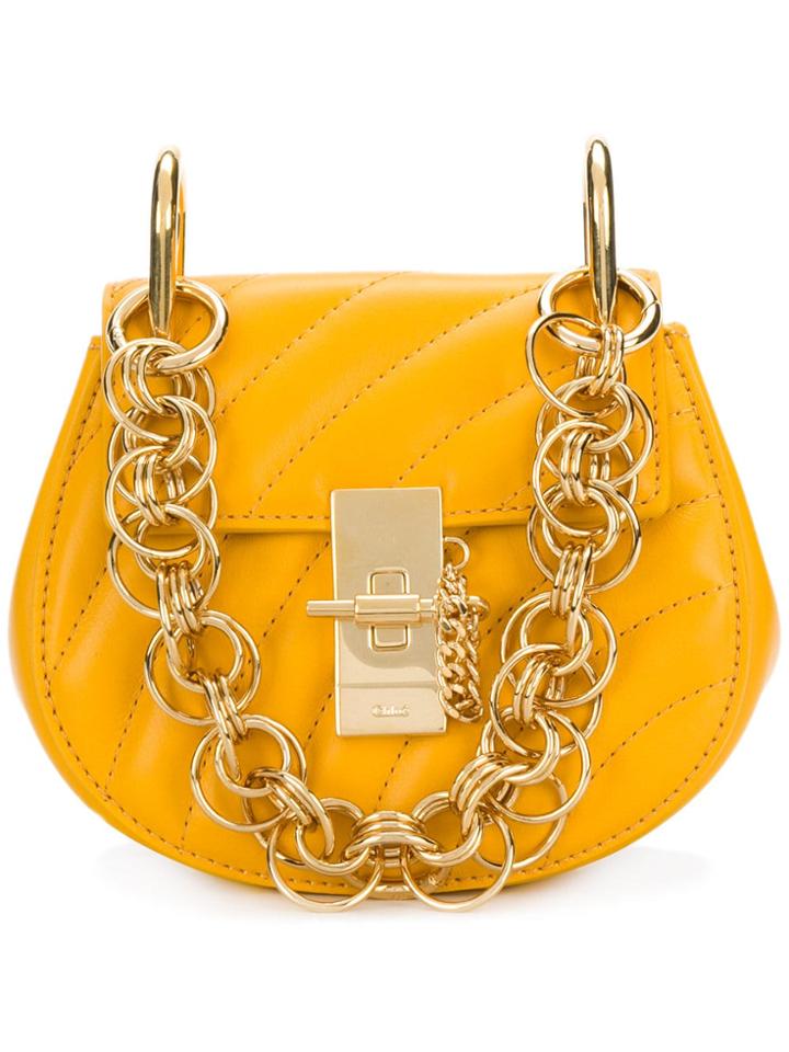 Chloé Drew Shoulder Bag - Orange