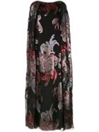 Ingie Paris Long Cape Dress - Black