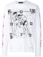 United Standard Print Long-sleeve Sweatshirt - White