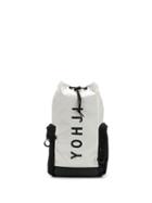 Y-3 Logo Print Backpack - White