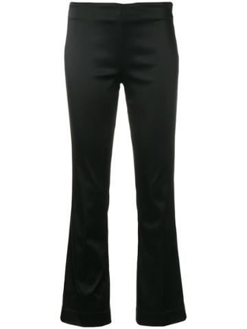 Meme Mirtillo Cropped Trousers - Black