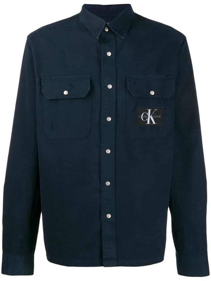 Calvin Klein Jeans Logo Print Shirt - Blue