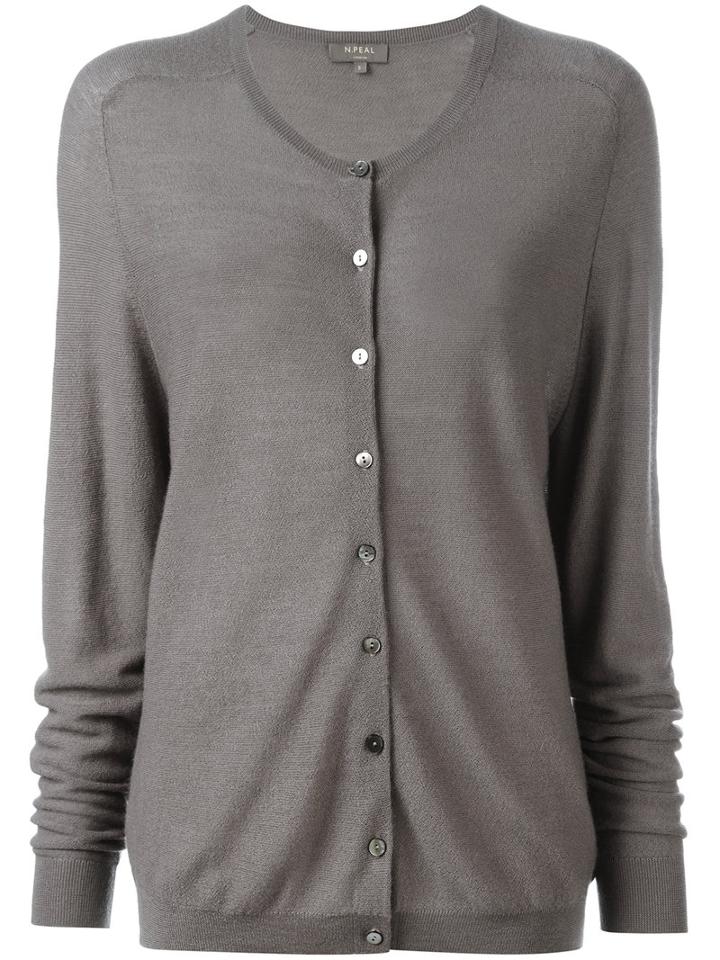 N.peal - Button Up Cardigan - Women - Cashmere - L, Brown, Cashmere