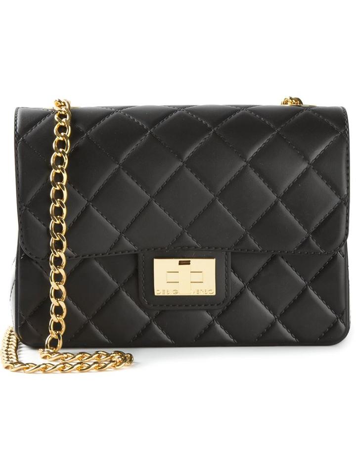 Designinverso Milano Shoulder Bag, Women's, Black, Pvc