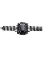 Tom Binns Square Gem Crystal Bracelet, Women's, Black