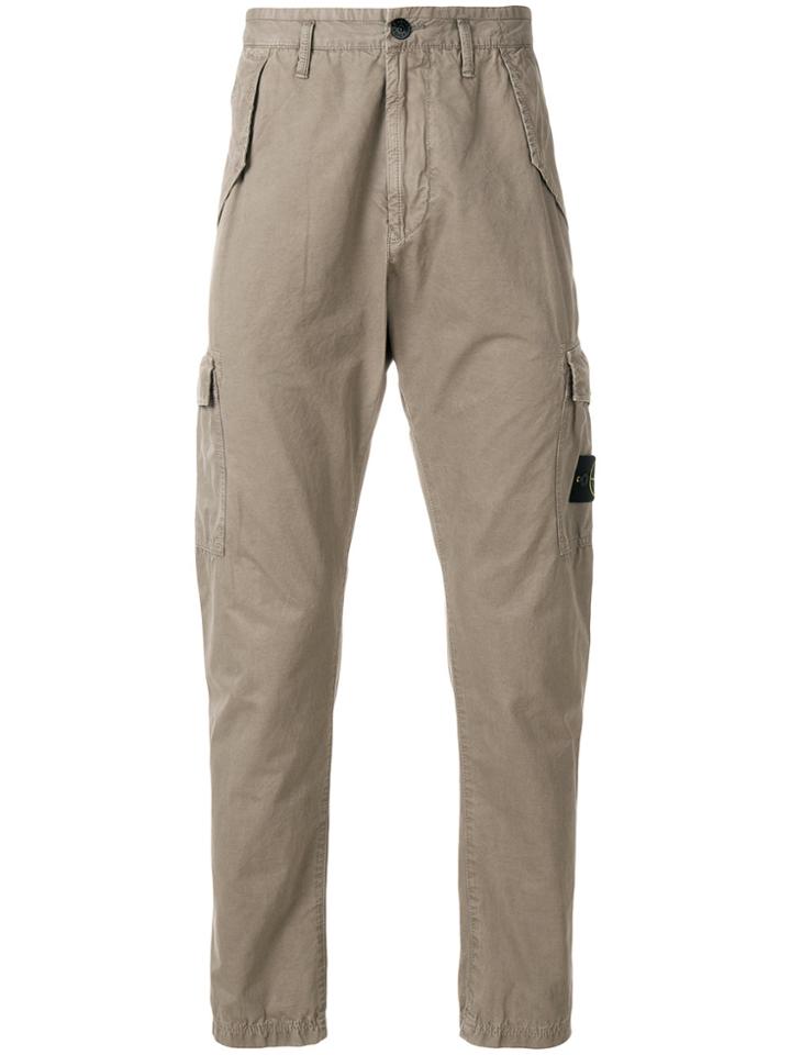 Stone Island Slim Cargo Trousers - Nude & Neutrals