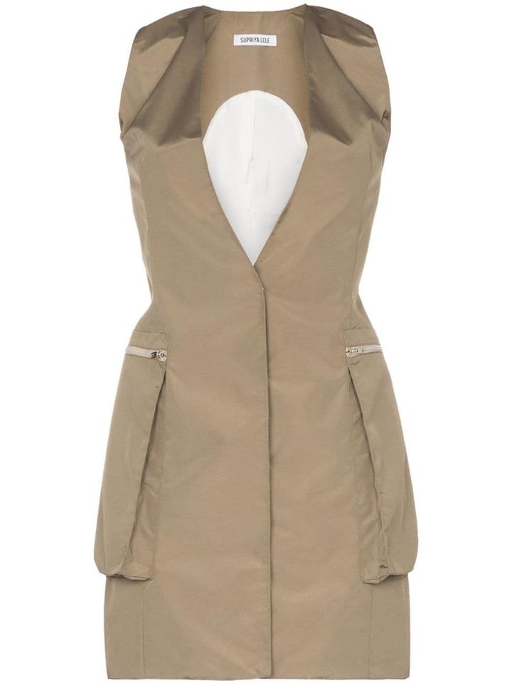 Supriya Lele Utility Vest Mini-dress - Brown