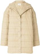 A.w.a.k.e. Oversized Checked Coat - Nude & Neutrals