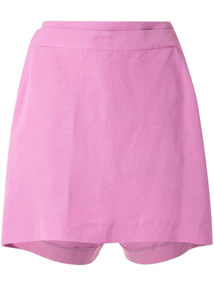 Tufi Duek Linen Skorts - Pink