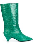 Marni Kitten Heel Boots - Green