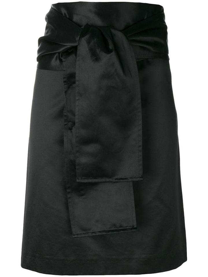 Romeo Gigli Pre-owned Belted Straight Skirt - Black