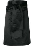 Romeo Gigli Pre-owned Belted Straight Skirt - Black