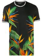 Dolce & Gabbana Bird Of Paradise Plant T-shirt - Black