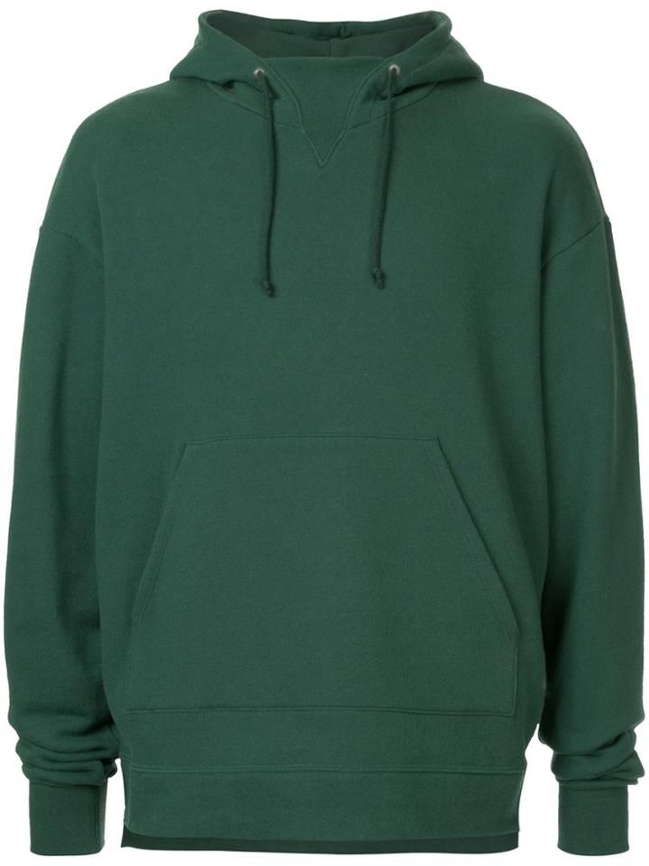 John Elliott Hooded Kangaroo Jumper - Green