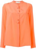 Stella Mccartney Back Slit Shirt, Women's, Size: 42, Orange, Silk