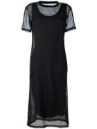 Adidas Originals Double Layer Logo Dress, Women's, Size: 42, Black, Cotton/polyester/spandex/elastane