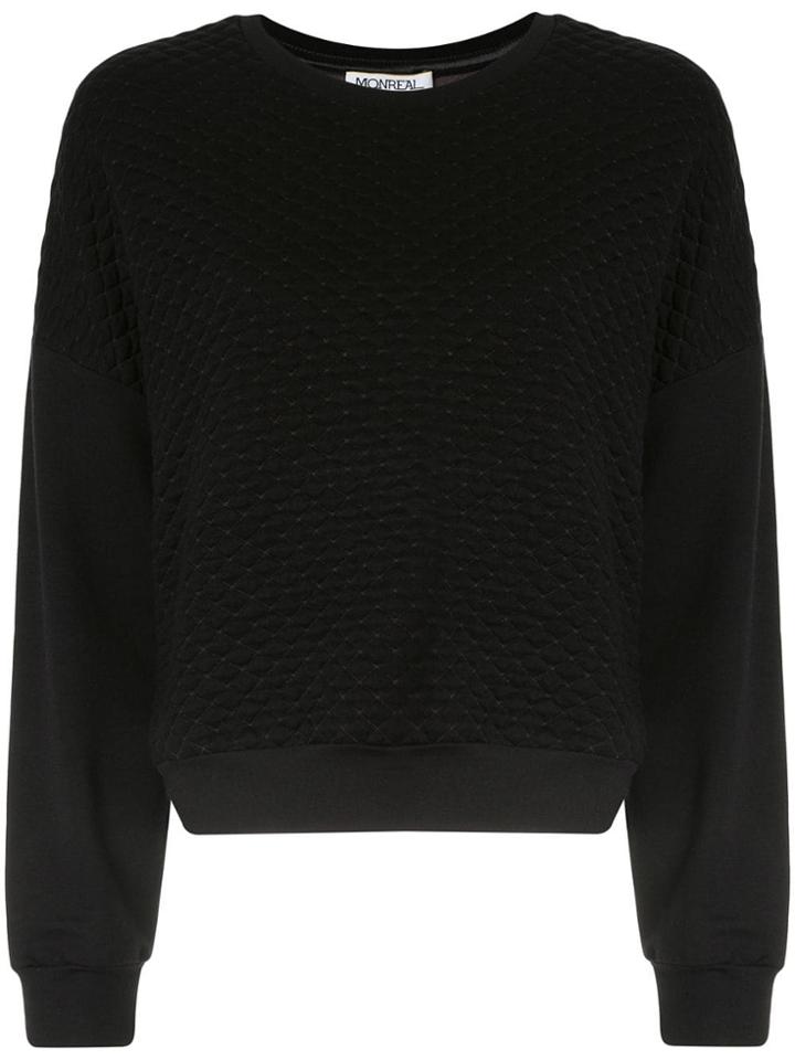 Monreal London Boxy Sweatshirt - Black