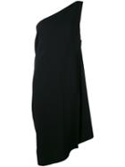 Issey Miyake - Single Shoulder Asymmetric Dress - Women - Polyester/triacetate - 2, Women's, Black, Polyester/triacetate