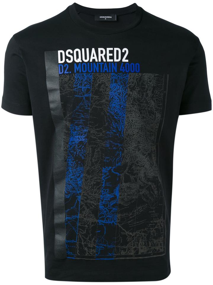 Dsquared2 - Printed T-shirt - Men - Cotton - S, Black, Cotton