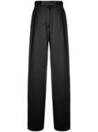 Styland Wide Leg Tailored Trousers - Black