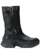 Ash Apollo Buckle Boots - Black
