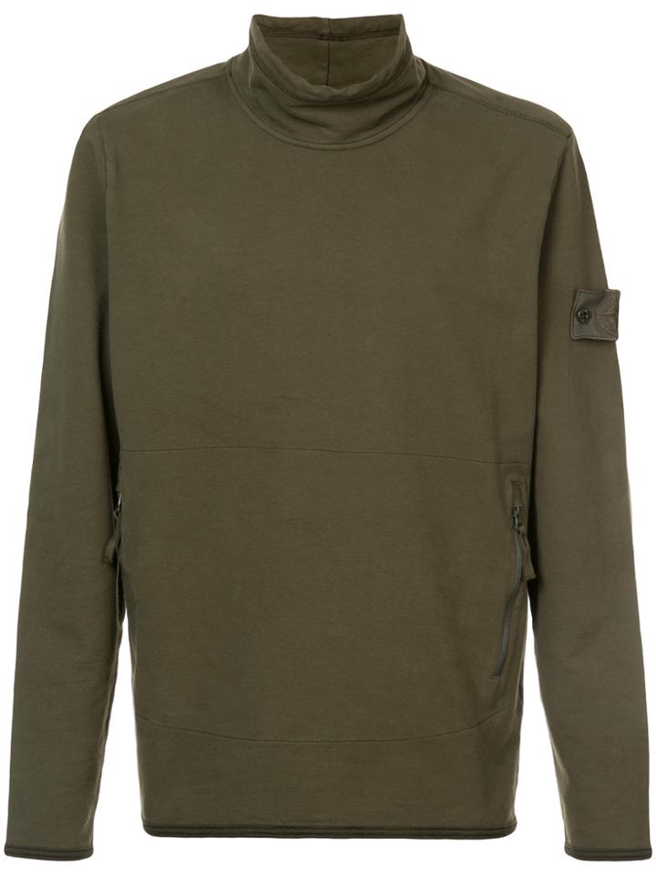 Stone Island Turtle-neck Sweatshirt - Green
