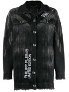 Philipp Plein Scarface Denim Jacket - Black