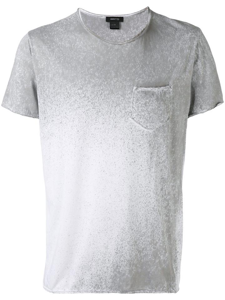 Avant Toi Studded Pocket T-shirt, Men's, Size: Medium, Grey, Cotton