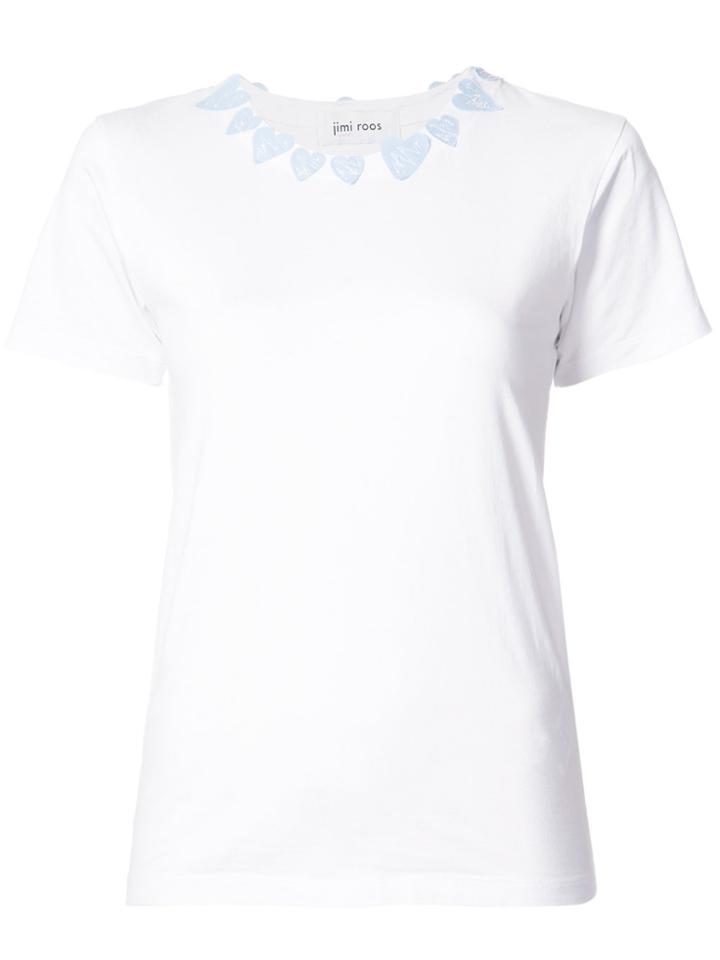 Jimi Roos Heart Collar T-shirt - White