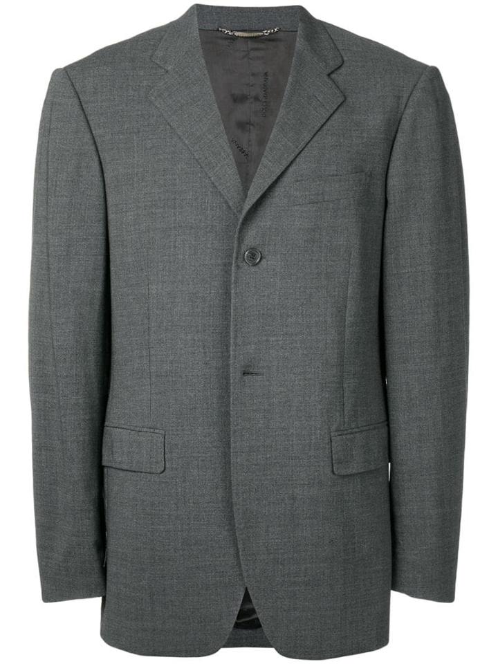 Dolce & Gabbana Pre-owned 1990's Notched Lapel Blazer - Grey