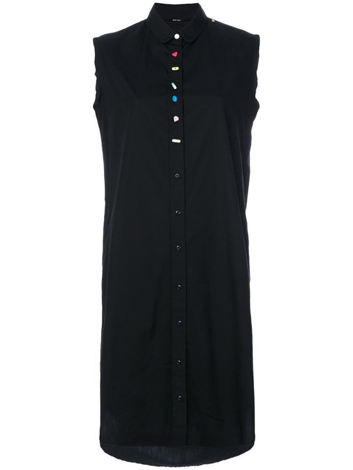Diesel Button Detail Cardigan Dress - Black