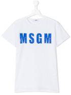 Msgm Kids - Teen Logo Print T-shirt - Kids - Cotton - 14 Yrs, Boy's, White