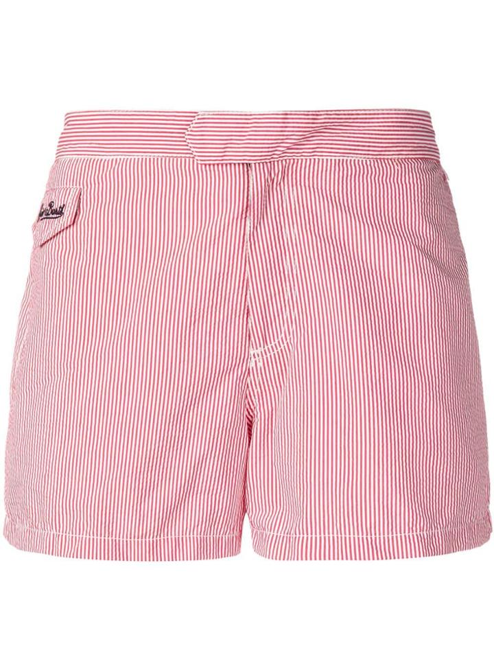 Mc2 Saint Barth Striped Swimming Shorts - Red