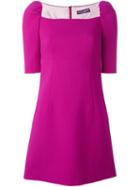 Dolce & Gabbana Fitted Dress, Women's, Size: 38, Pink/purple, Silk/spandex/elastane/wool