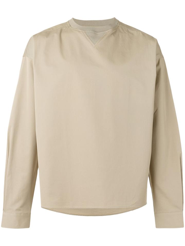 Diesel Black Gold Crew Neck Sweatshirt, Men's, Size: 48, Nude/neutrals, Cotton