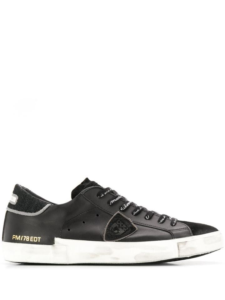 Philippe Model 'love It And Share It' Sneakers - Black