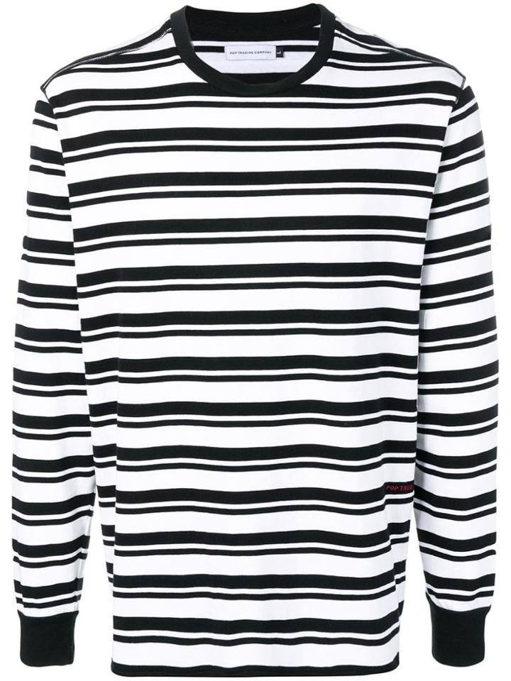 Pop Trading International Longsleeved Striped Jumper - Black