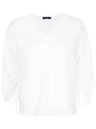 Loveless Embroidered Fitted Shirt - White
