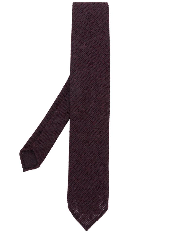 Lardini Woven Tie - Pink & Purple