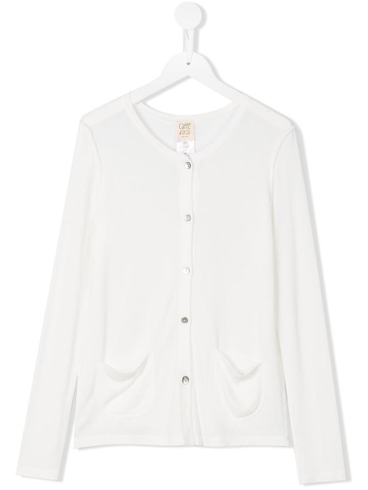 Caffe' D'orzo Nereid Cardigan, Girl's, Size: 14 Yrs, White