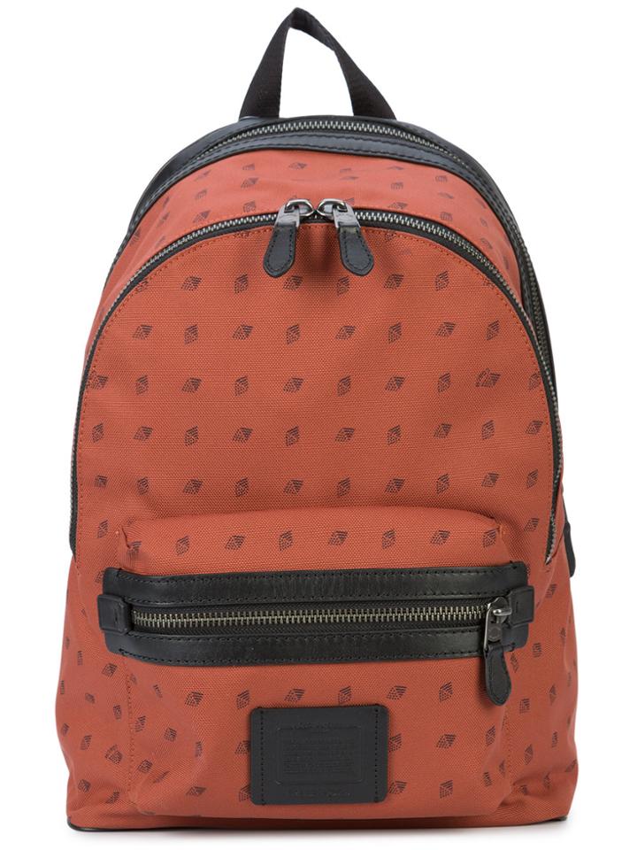 Coach Diamond Print Academy Backpack - Brown